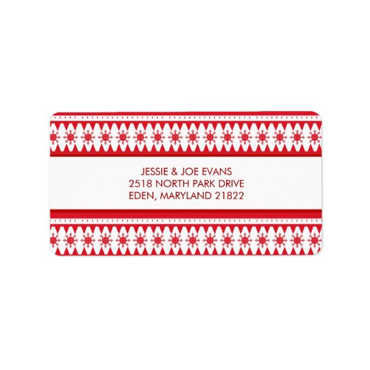 Postadressen für Weihnachtskarten Adressaufkleber (Vorne)