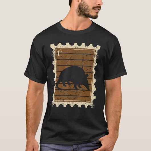 Postage-Briefmarke mit Armadillo T-Shirt (Vorderseite)