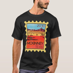 Postage Briefmarke mit Wüstenlandschaft Mckinney i T-Shirt