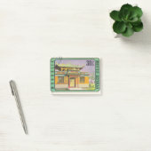 Postage Briefmarke mongol-shuudan mit Pagoda Post-it Klebezettel (Büro)