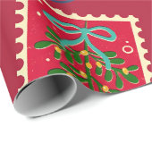 Postage christmas geschenkpapier (Rolleneckpunkt)