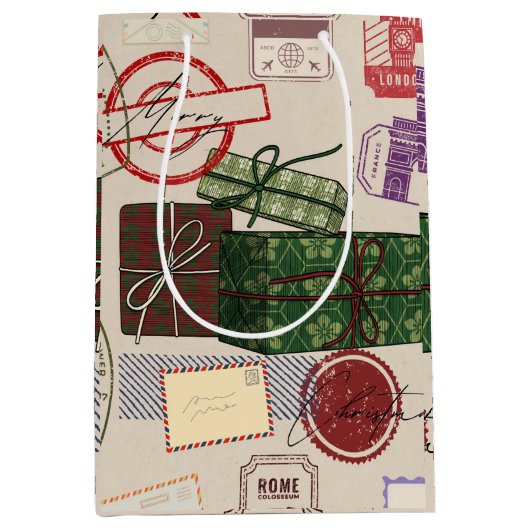 Postage christmas mittlere geschenktüte (Vorderseite)