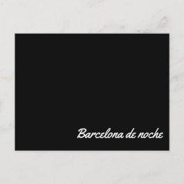 Postal Barcelona de noche Postkarte