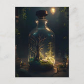 Postal Bosque enbotellado Postkarte (Vorderseite)
