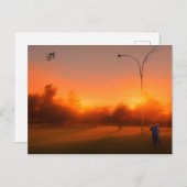 postal de agradecimiento postkarte (Vorne/Hinten)