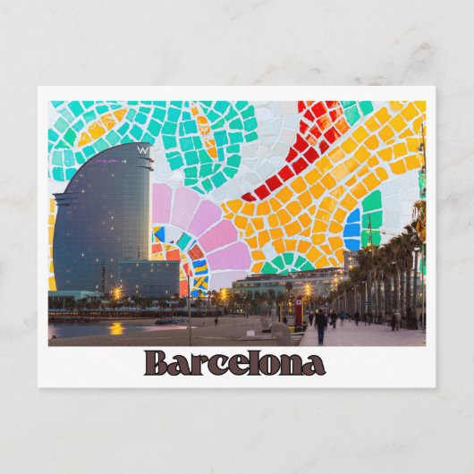 Postal de Barcelona Hotel Vela y Gaudi Postkarte (Vorderseite)
