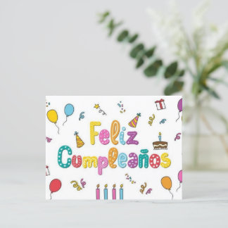 Postal de cumpleaños postkarte