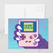 Postal de Game over Godzilla Postkarte (Vorne/Hinten)