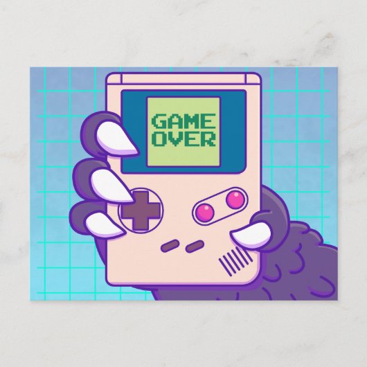 Postal de Game over Godzilla Postkarte (Vorderseite)