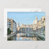 Postal de la ciudad de Girona. Postkarte (Vorne/Hinten)