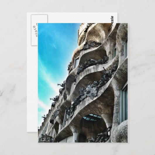 Postal de La Pedrera Postkarte (Vorne/Hinten)