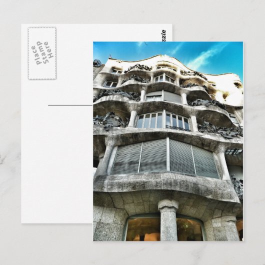 Postal de La Pedrera Postkarte (Vorne/Hinten)