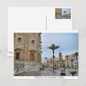 Postal de Plaza de la Catedral, Cádiz Postkarte (Vorne/Hinten)