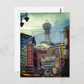 Postal de Shinsekai, Osaka (Japan) Postkarte (Vorne/Hinten)