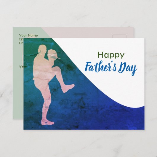 Postal - Feliz Día del Padre Postkarte (Vorne/Hinten)