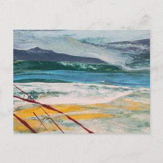 Postal Green Sea  Postkarte