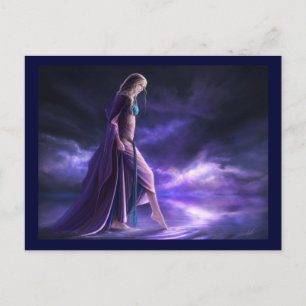 Postal Ilustracion "Entre el cielo y la tierra" Postkarte