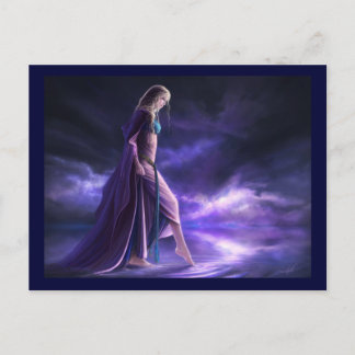 Postal Ilustracion "Entre el cielo y la tierra" Postkarte