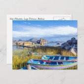 Postal, Islas Flotantes, Lago Titicaca Postkarte (Vorne/Hinten)