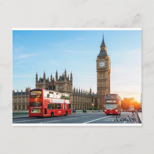 Postal London. Postkarte (Vorderseite)