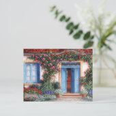 Postal Macetas, Flores y Colores Postkarte (Stehend Vorderseite)