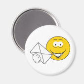 Postal Mailman Face Magnet (Vorderseite/Rückseite)