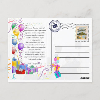 postal para saludo de cumpleaños postkarte
