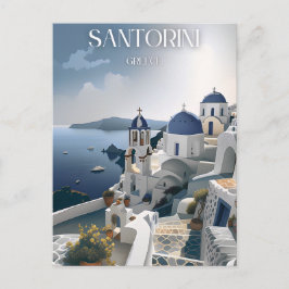 Postal Santorini, Santorini Postcard Postkarte