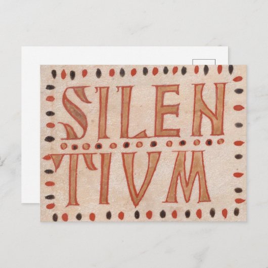 Postal Silentium Postkarte (Vorne/Hinten)