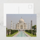 Postal Taj Mahal, Indien Postkarte (Vorne/Hinten)