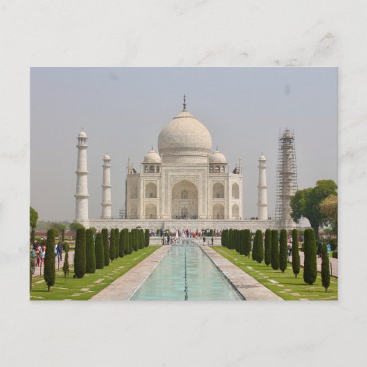Postal Taj Mahal, Indien Postkarte (Vorderseite)