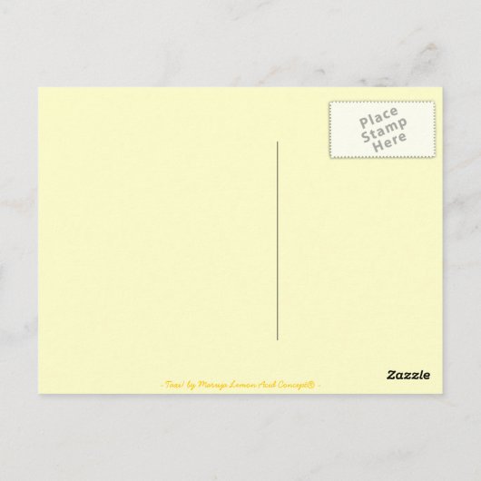 Postal ¡Taxi! Postkarte (Rückseite)