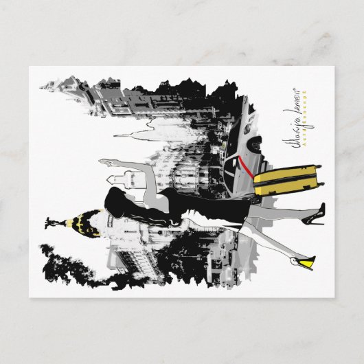 Postal ¡Taxi! Postkarte (Vorderseite)