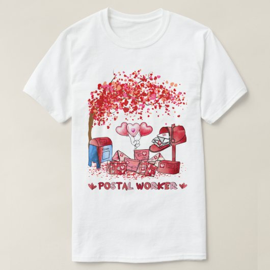 Postal Worke Valentine's Day T-Shirt (Design vorne)