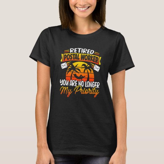 Postal Worker Delivery Service Post Office Mailbox T-Shirt (Vorderseite)