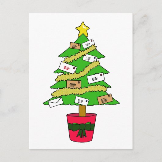 Postal Worker Happy Christmas Feiertagspostkarte (Vorderseite)