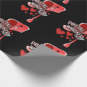 Postal worker heart - love postal worker mail geschenkpapier (Ecke)