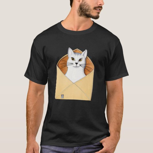 Postal worker kitten mailman cat T-Shirt (Vorderseite)