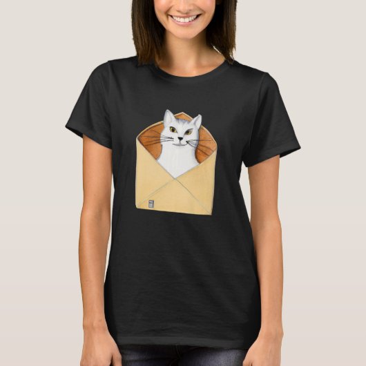 Postal worker kitten mailman cat T-Shirt (Vorderseite)