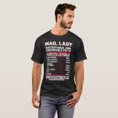 Postal Worker Mail Lady Nutritional And Undeniable T-Shirt (Vorne ganz)