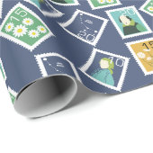 Postal Worker Wrapping Paper Geschenkpapier (Rolleneckpunkt)
