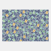 Postal Worker Wrapping Paper Geschenkpapier Set (Vorderseite 3)