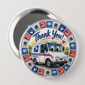 Postal Workers Appreciation  Button (Vorne & Hinten)