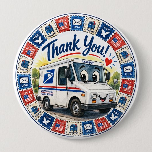 Postal Workers Appreciation  Button (Vorderseite)