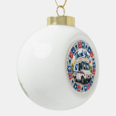 Postal Workers Appreciation  Keramik Kugel-Ornament (Links)