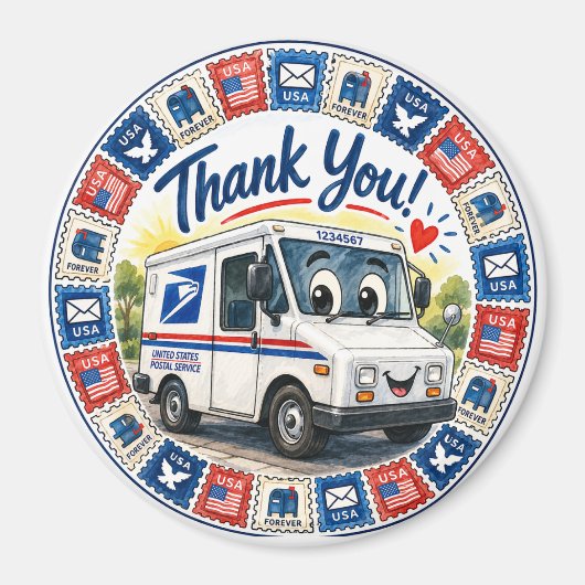 Postal Workers Appreciation  Magnet (Vorne)
