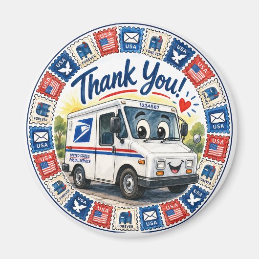 Postal Workers Appreciation  Magnet (Vorne)