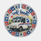 Postal Workers Appreciation  Ornament Aus Glas (Rückseite)