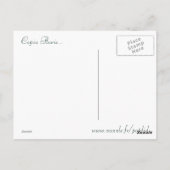 Postale abstrait fleur Copia Floris Postkarte (Rückseite)