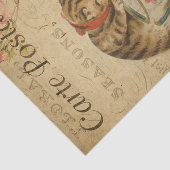 Postale Cat und Teebecher Seidenpapier (Ausschnitt)